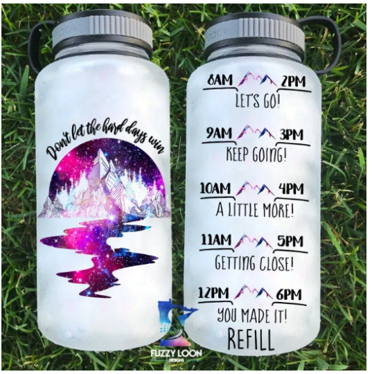 Don't Let the Hard Days Win Water Bottle | 34oz