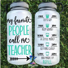 Load image into Gallery viewer, My Favorite People Call Me _________ Personalized Water Bottle | 34oz
